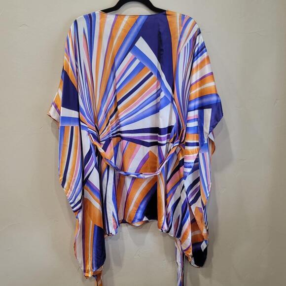 Zoa silk dress size small beautiful multi colored design. - Picture 16 of 16